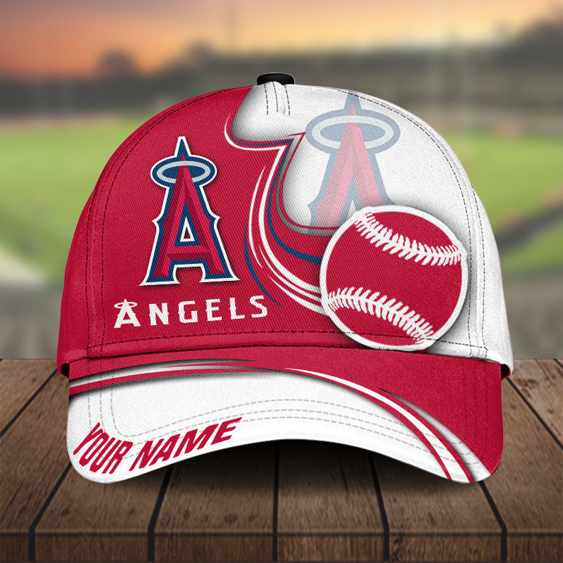 MLB Los Angeles Angels Personalized Cap Custom Name For Fan