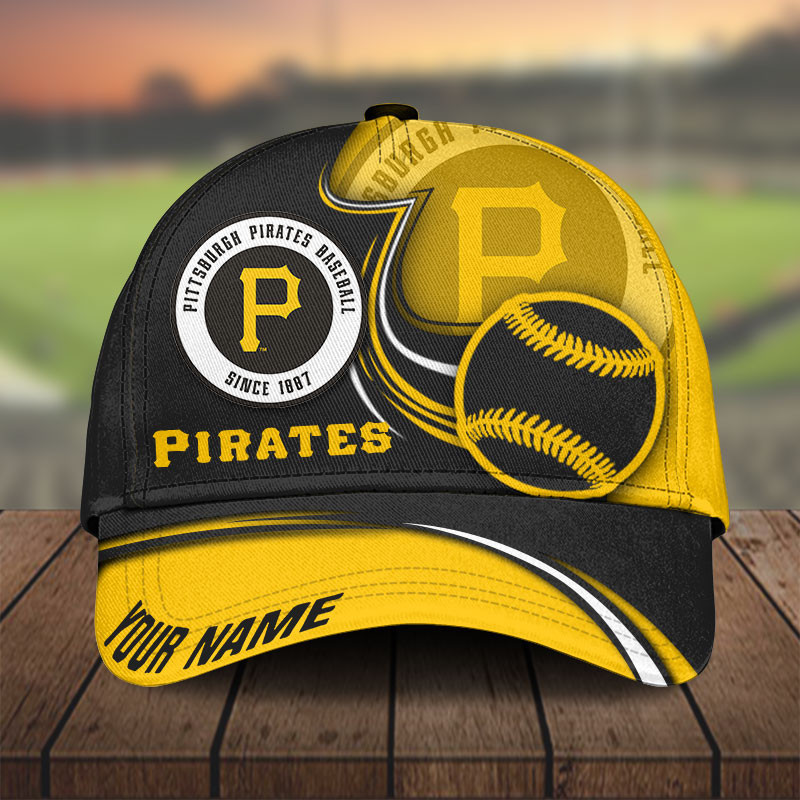 MLB Pittsburgh Pirates Personalized Cap Custom Name For Fan