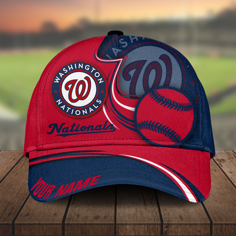 MLB Washington Nationals Personalized Cap Custom Name For Fan