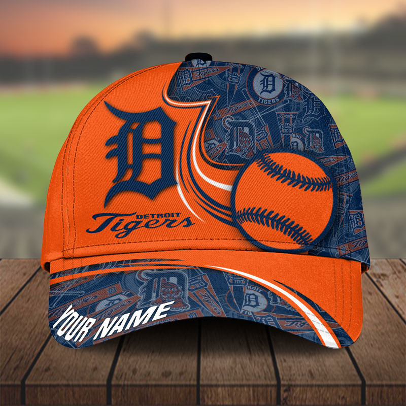 MLB Detroit Tigers Personalized Cap Custom Name For Fan