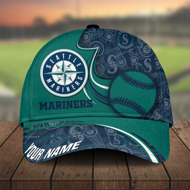 MLB Seattle Mariners Personalized Cap Custom Name For Fan