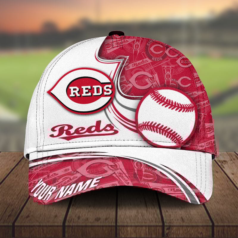 MLB Cincinnati Reds Personalized Cap Custom Name For Fan