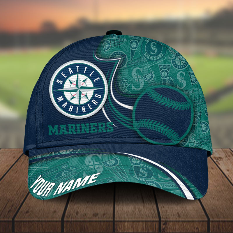 MLB Seattle Mariners Personalized Cap Custom Name For Fan