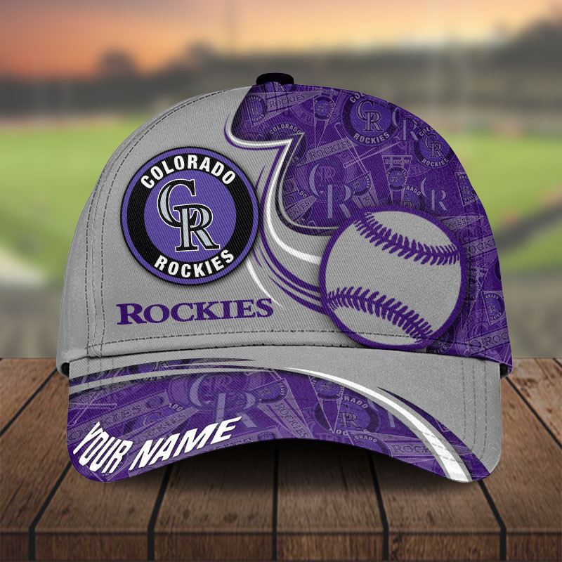 MLB Colorado Rockies Personalized Cap Custom Name For Fan