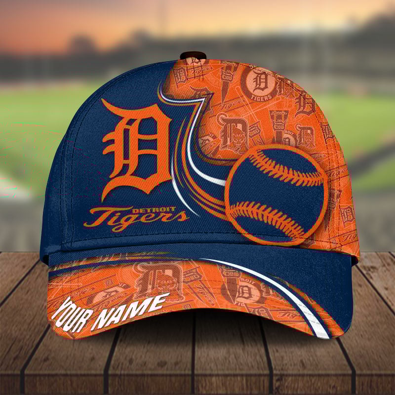 MLB Detroit Tigers Personalized Cap Custom Name For Fan