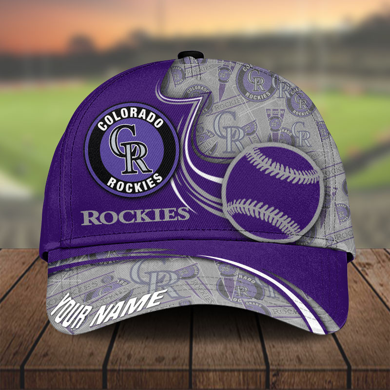 MLB Colorado Rockies Personalized Cap Custom Name For Fan