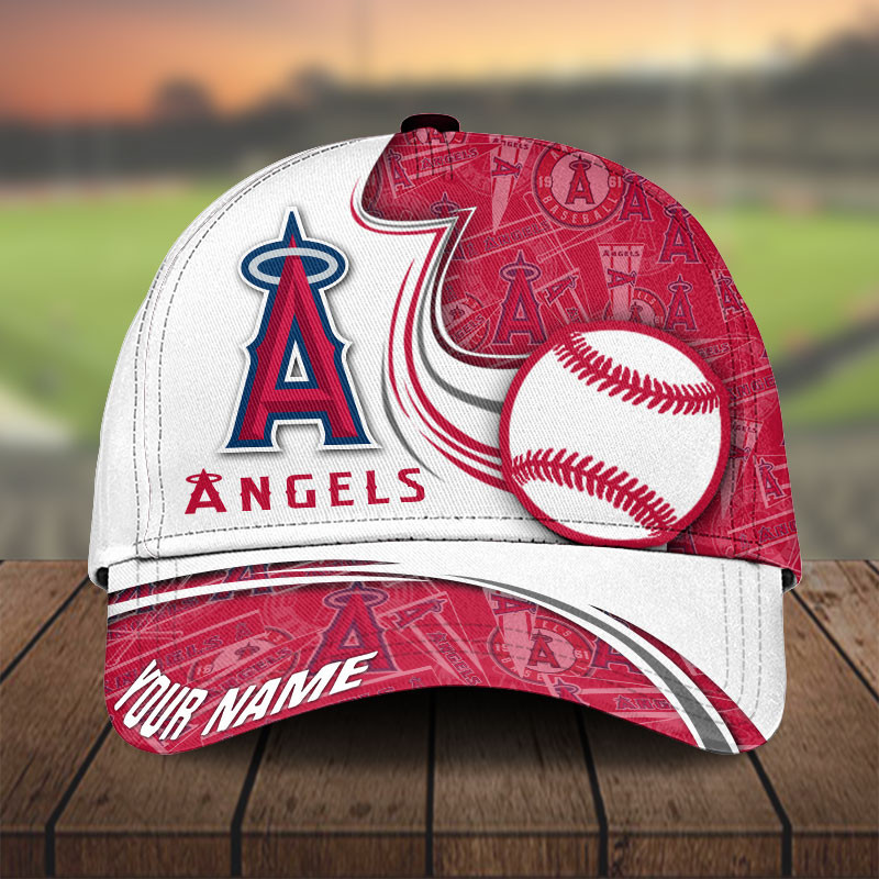 MLB Los Angeles Angels Personalized Cap Custom Name For Fan