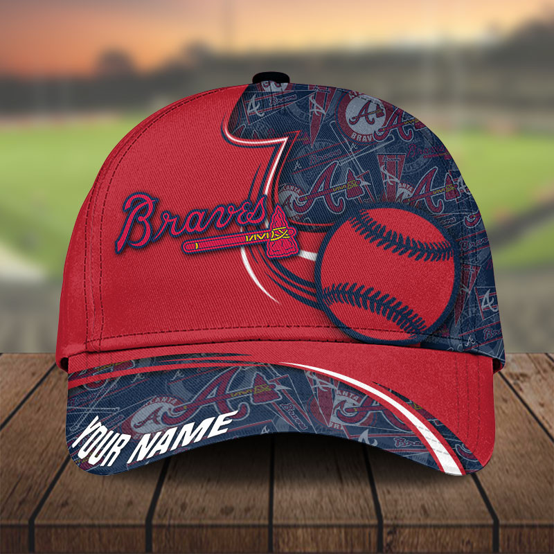MLB Atlanta Braves Personalized Cap Custom Name For Fan