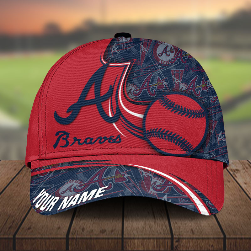 MLB Atlanta Braves Personalized Cap Custom Name For Fan