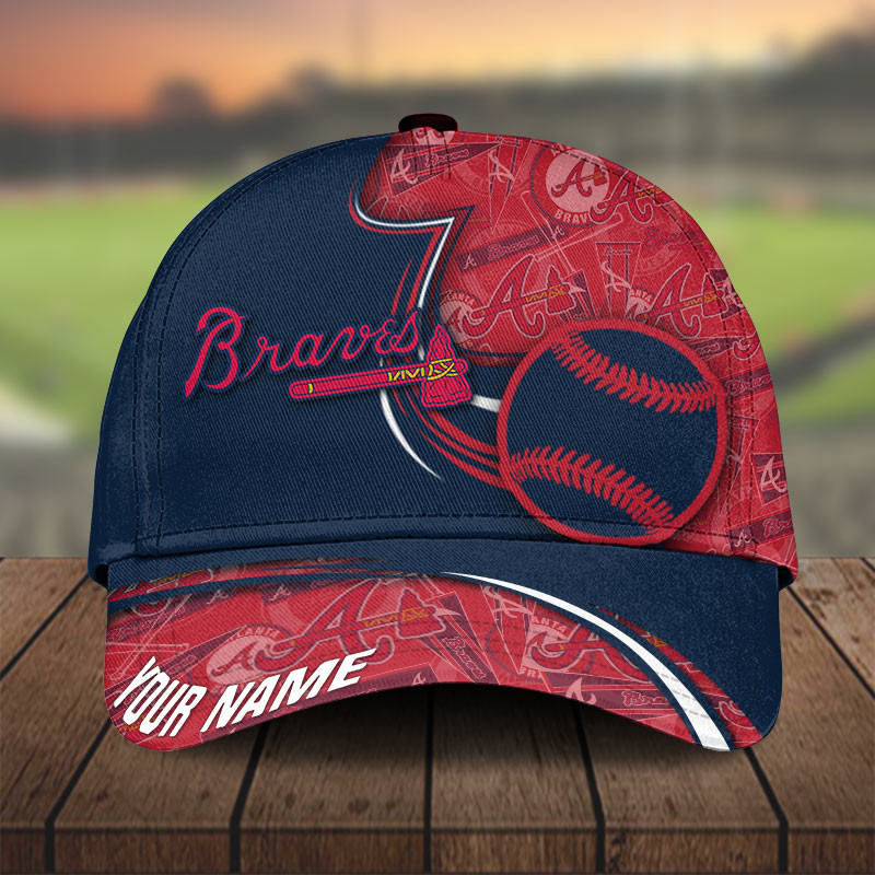MLB Atlanta Braves Personalized Cap Custom Name For Fan