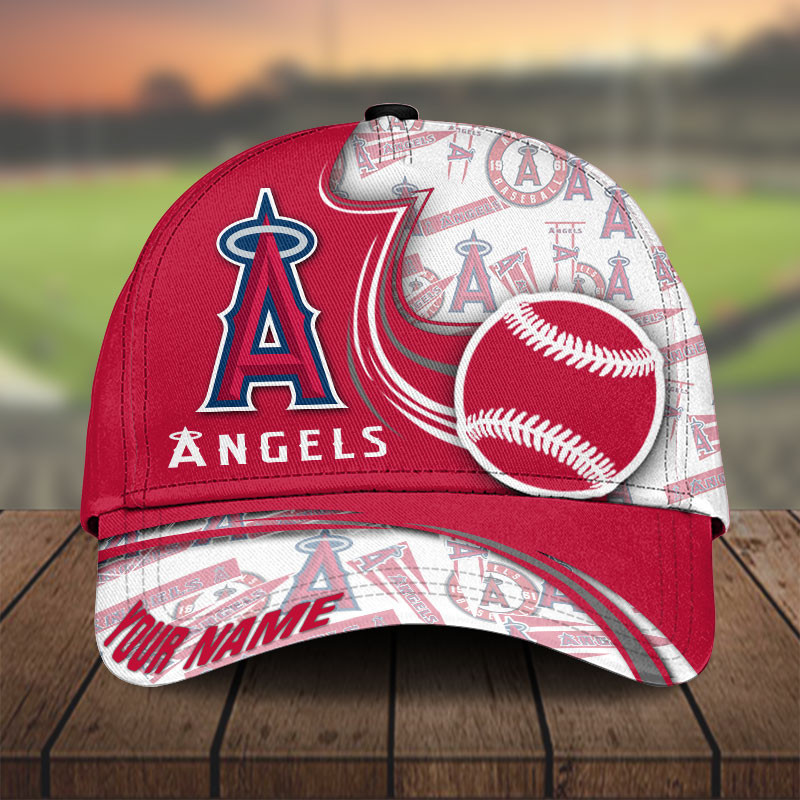 MLB Los Angeles Angels Personalized Cap Custom Name For Fan