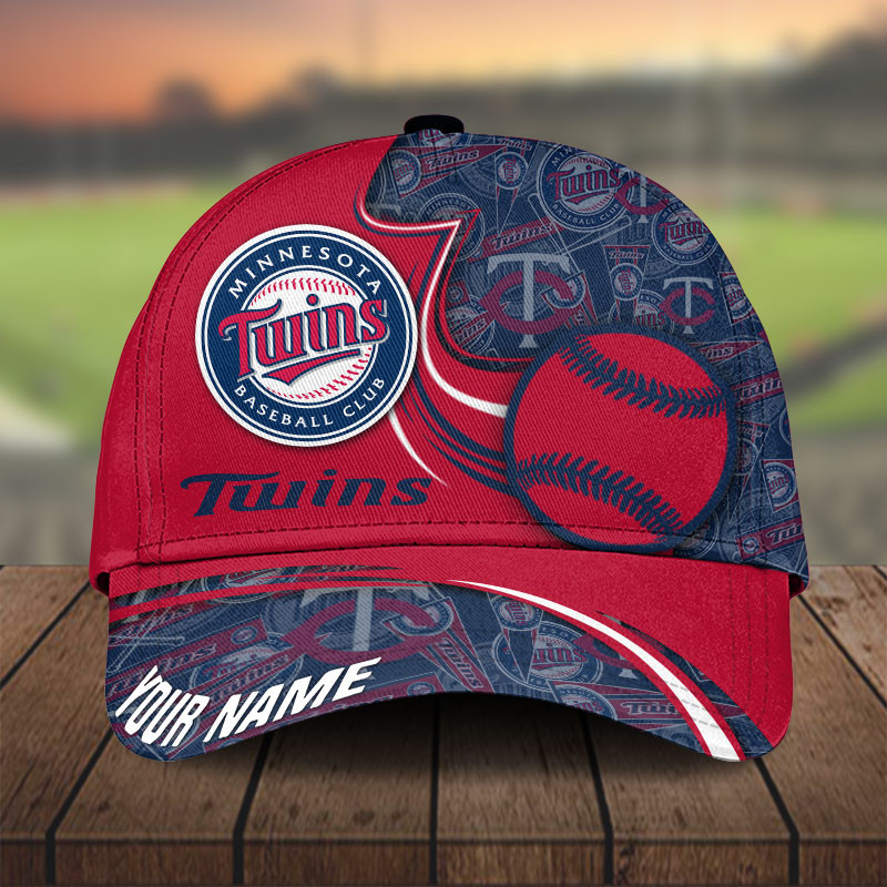 MLB Minnesota Twins Personalized Cap Custom Name For Fan