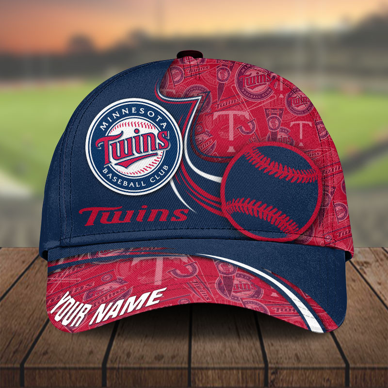 MLB Minnesota Twins Personalized Cap Custom Name For Fan