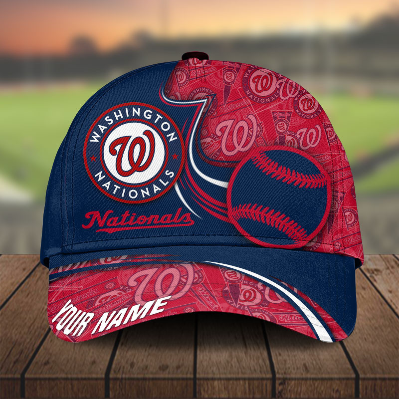MLB Washington Nationals Personalized Cap Custom Name For Fan
