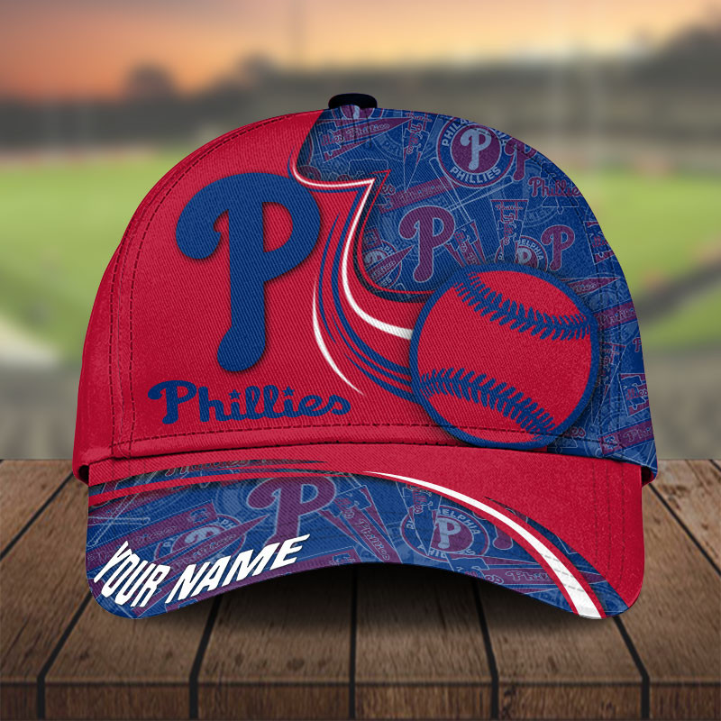 MLB Philadelphia Phillies Personalized Cap Custom Name For Fan