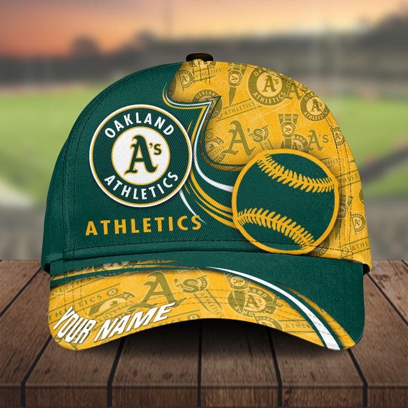 MLB Oakland Athletics Personalized Cap Custom Name For Fan