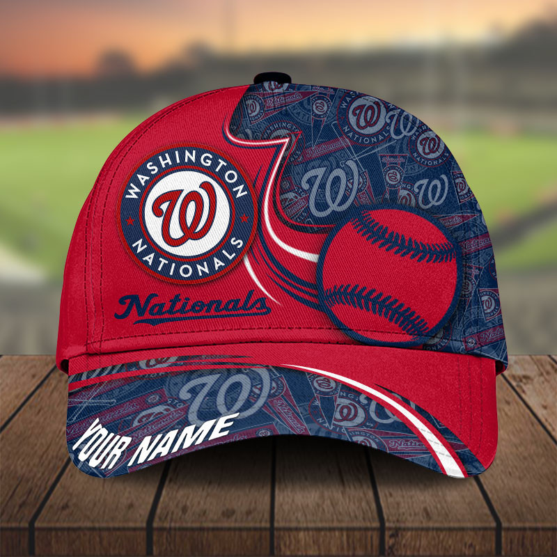 MLB Washington Nationals Personalized Cap Custom Name For Fan