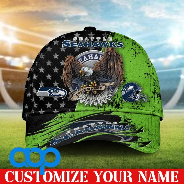NFL Seattle Seahawks 3D Personalized Classic Cap