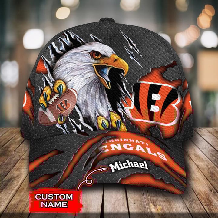 Cincinnati Bengals 3D Personalized Classic Cap