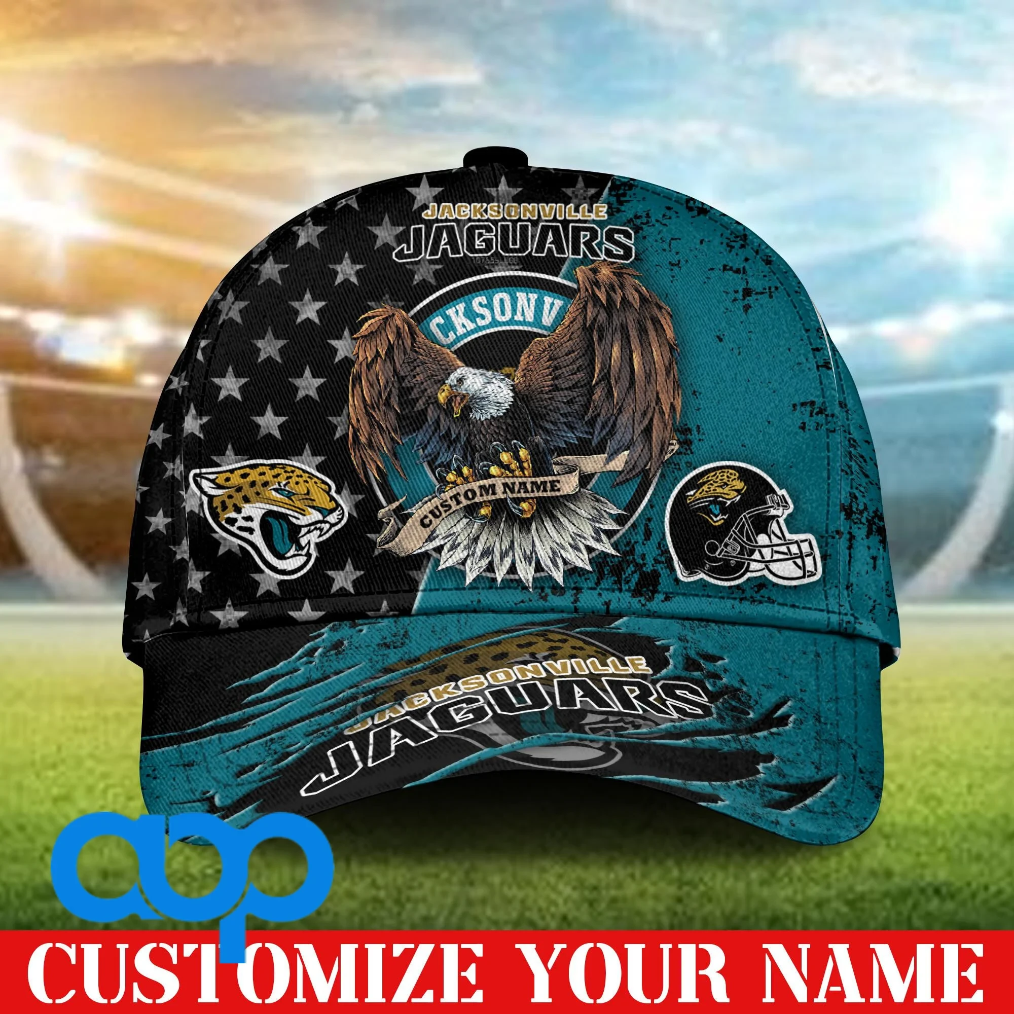 Jacksonville Jaguars 3D Personalized Classic Cap
