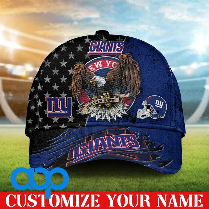 New York Giants 3D Personalized Classic Cap