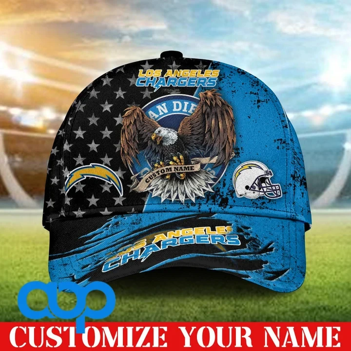 Los Angeles Chargers 3D Personalized Classic Cap