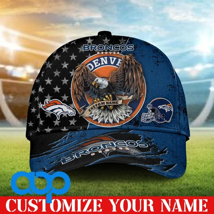 Denver Broncos 3D Personalized Classic Cap