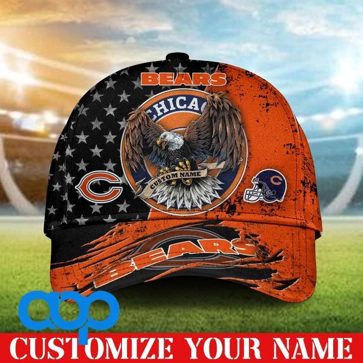 Chicago Bears 3D Personalized Classic Cap