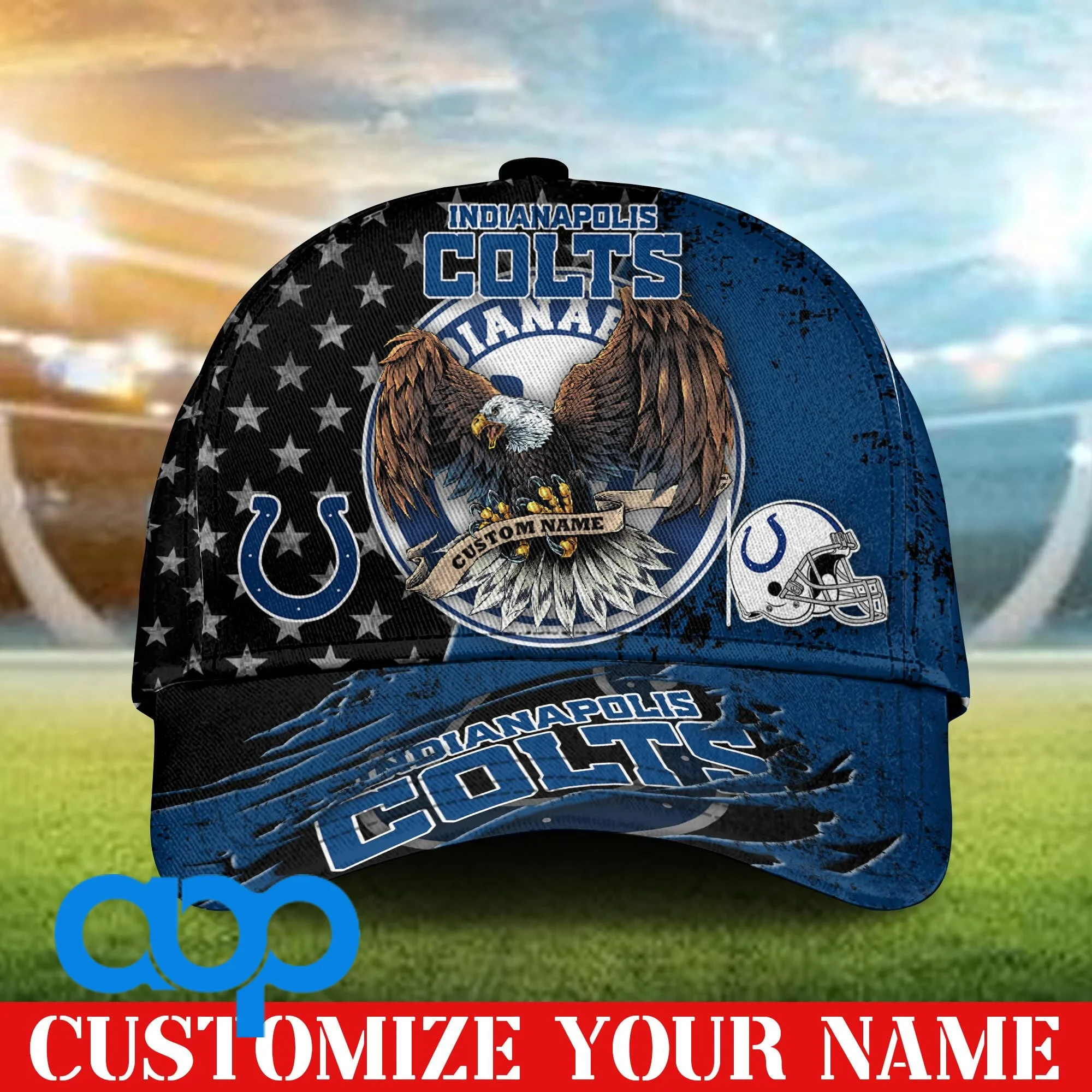 Indianapolis Colts 3D Personalized Classic Cap
