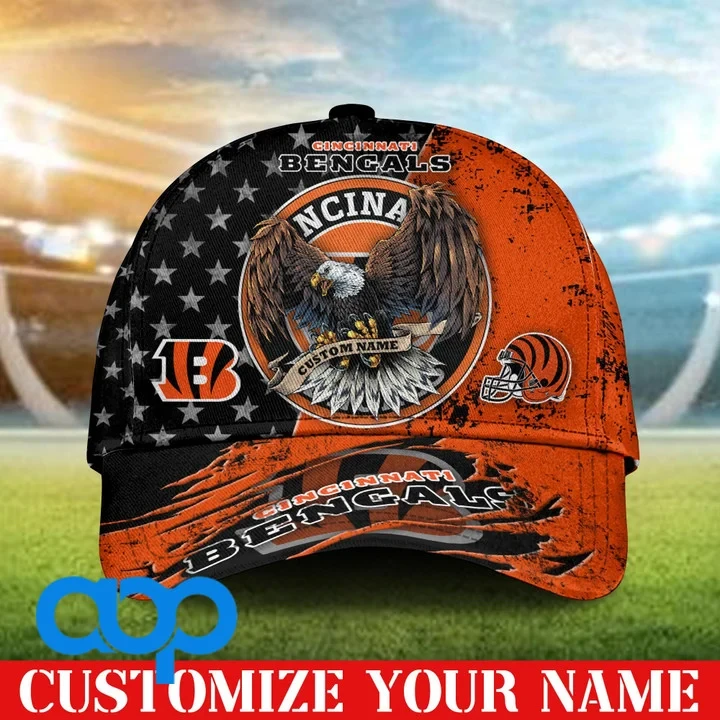 Cincinnati Bengals 3D Personalized Classic Cap