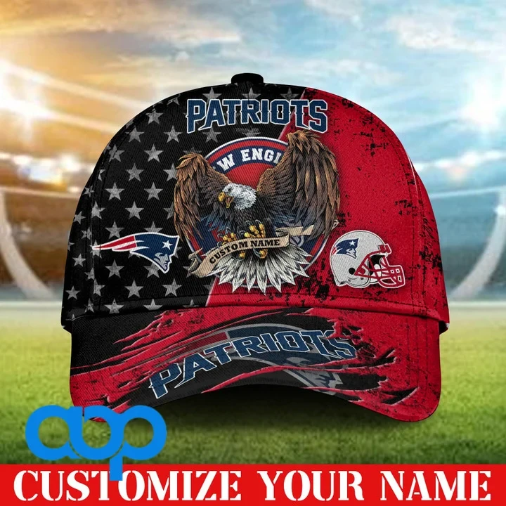 New England Patriots 3D Personalized Classic Cap