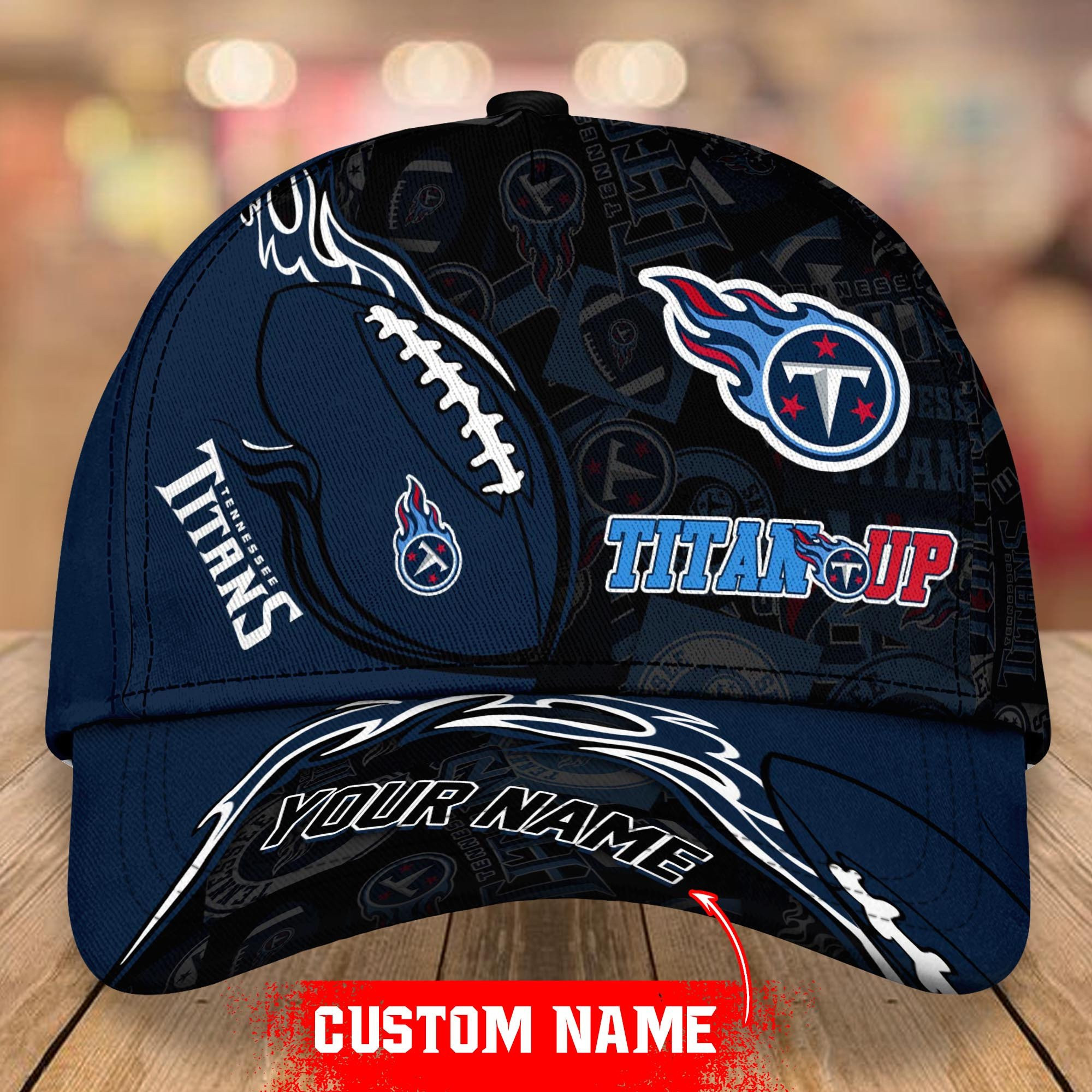 NFL Tennessee Titans Classic Personalized Cap Custom Name For Fan