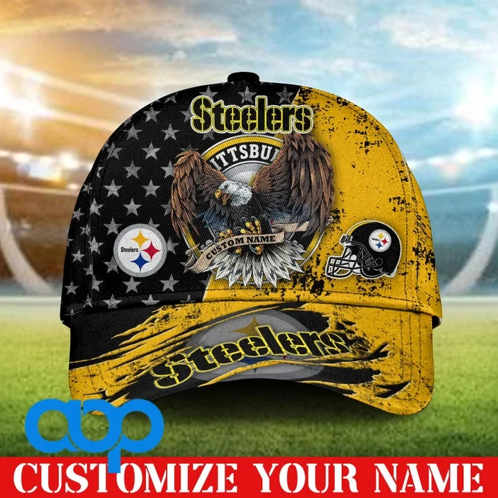 Pittsburgh Steelers 3D Personalized Classic Cap