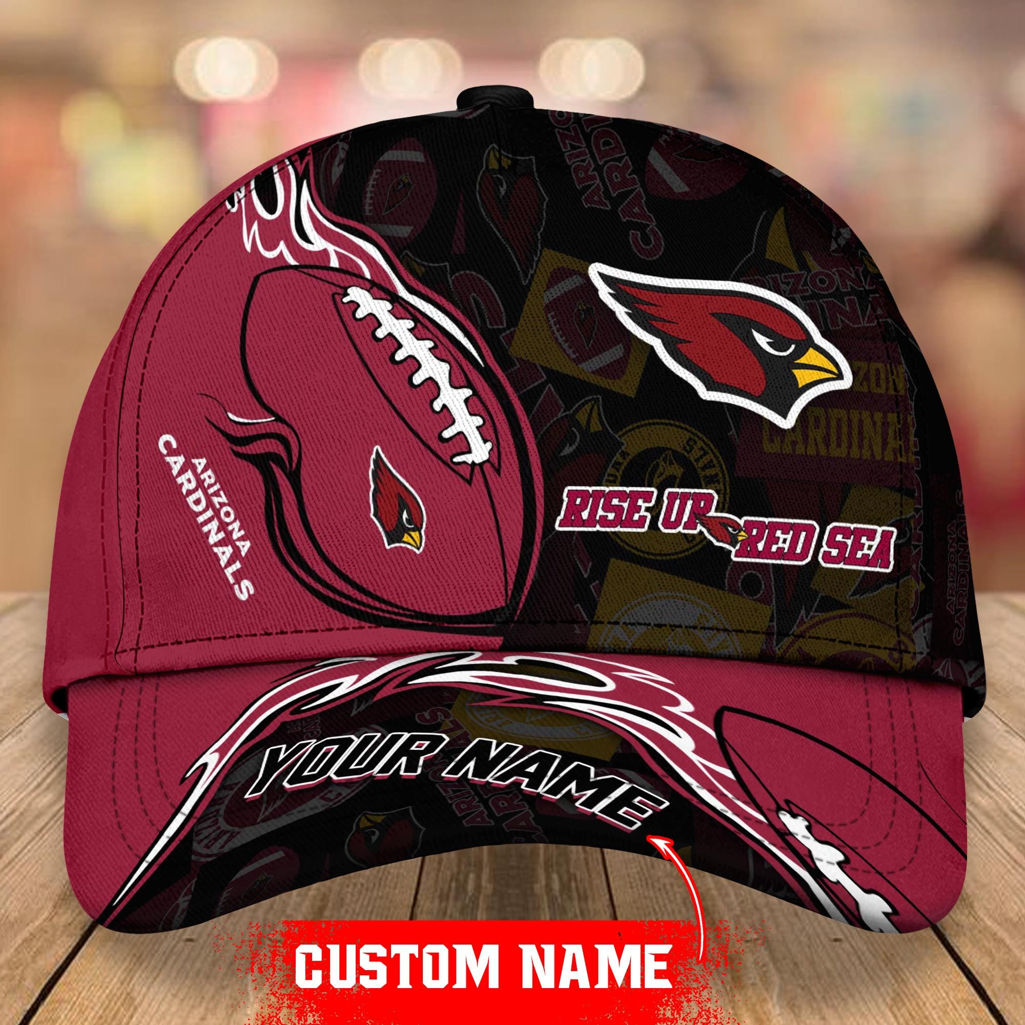NFL Arizona Cardinals Classic Personalized Cap Custom Name For Fan