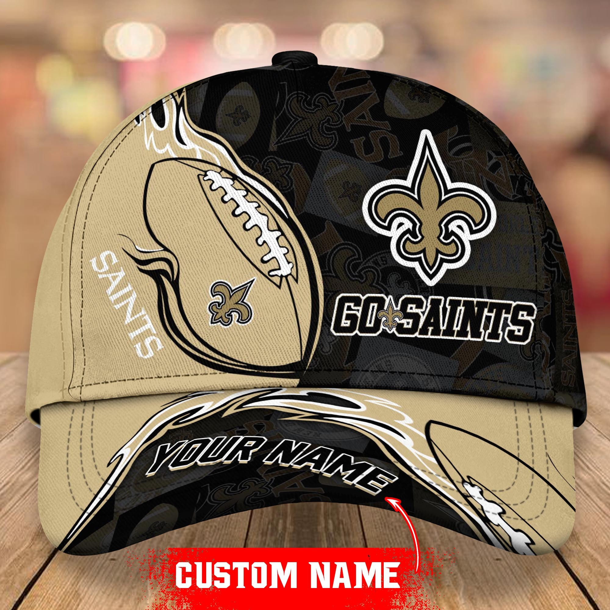 NFL New Orleans Saints Classic Personalized Cap Custom Name For Fan