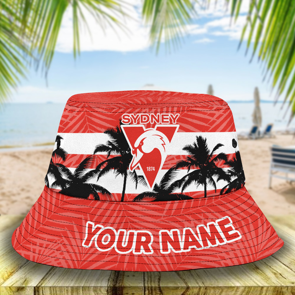 Afl Sydney Swans Bucket Hat For Fan
