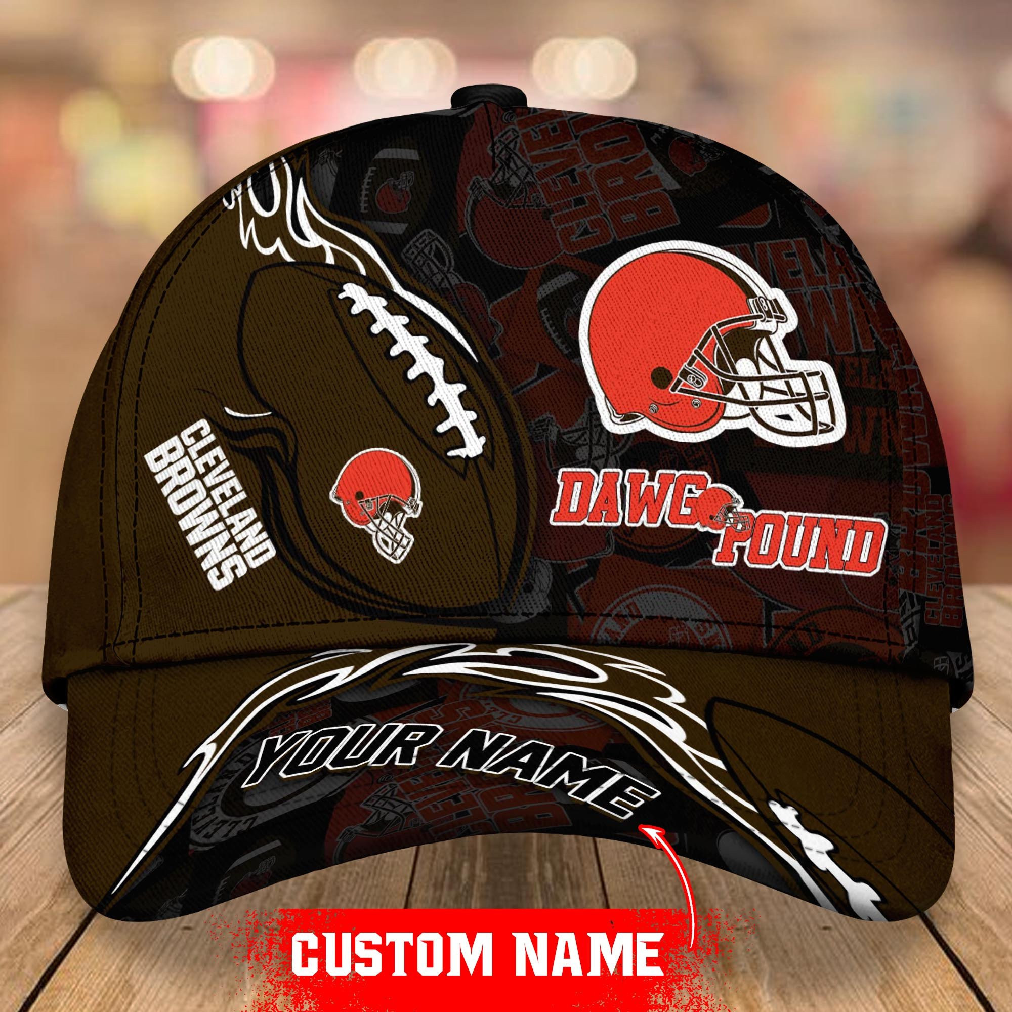 NFL Cleveland Browns Classic Personalized Cap Custom Name For Fan