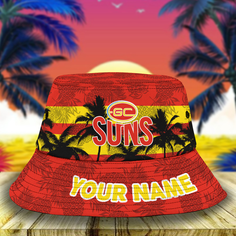 Afl Gold Coast Suns Bucket Hat For Fan