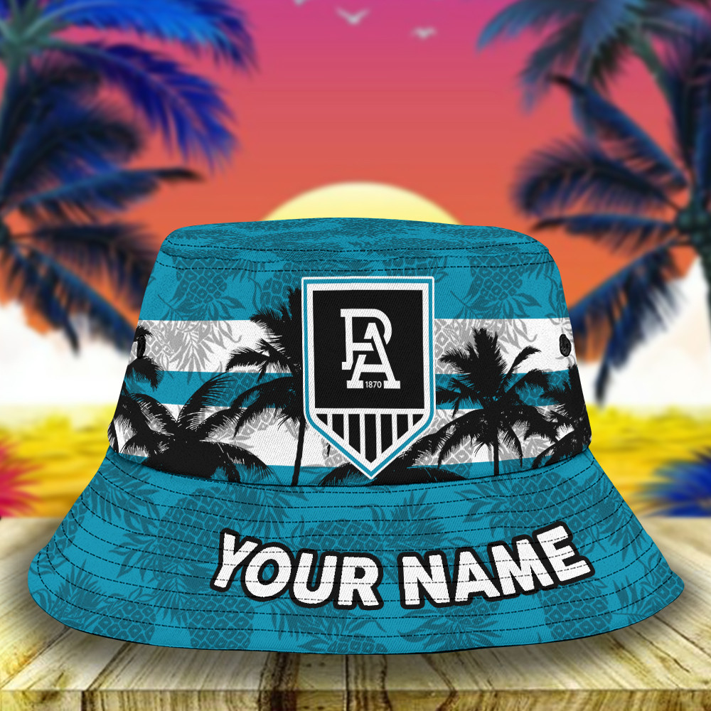 Afl Port Adelaide Bucket Hat For Fan