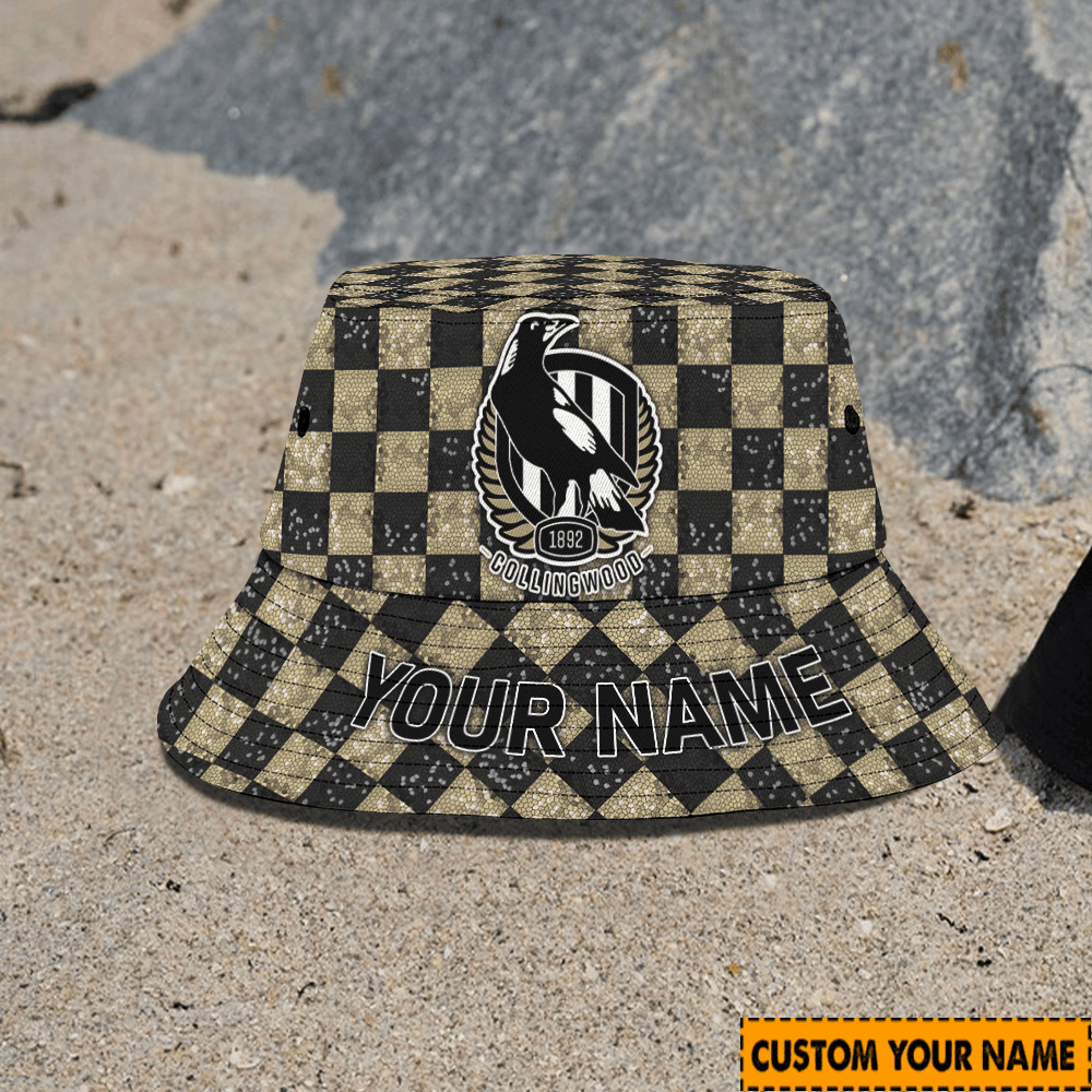 Afl Custom Collingwood Bucket Hat Birthday Present Team Gifts For Fan
