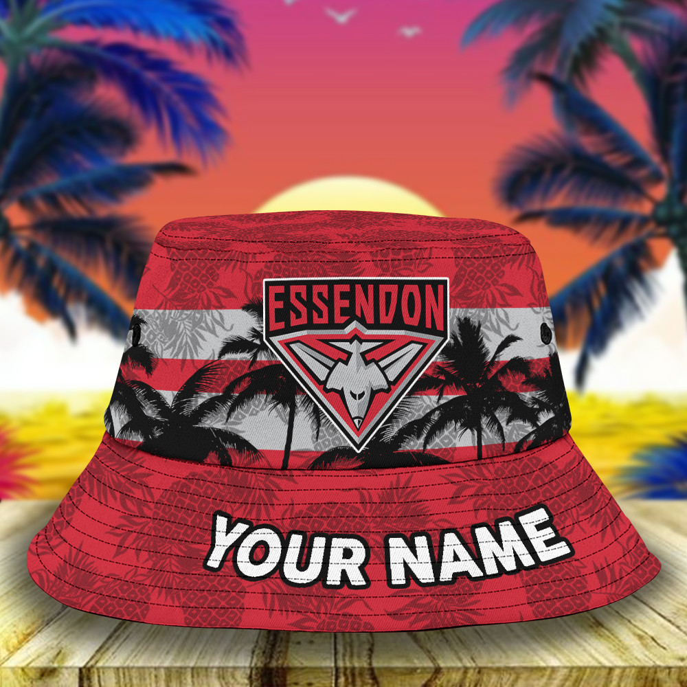 Afl Essendon Bucket Hat For Fan