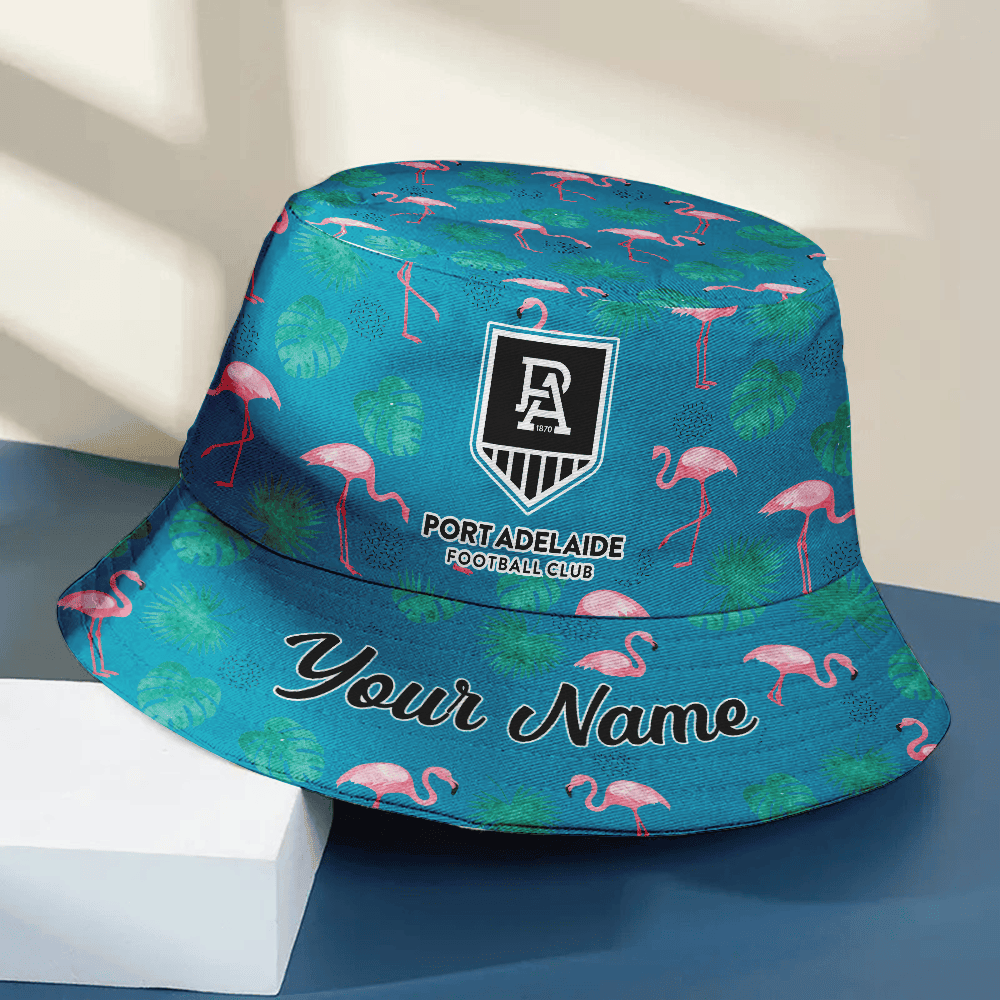 Afl Port Adelaide Aloha Bucket Hat For Fans