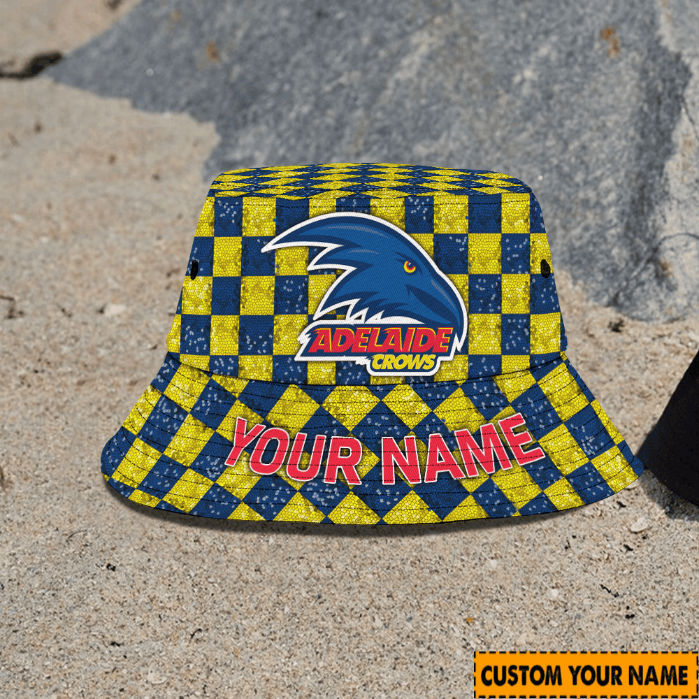 Afl Custom Adelaide Crows Bucket Hat Birthday Present Team Gifts For Fan