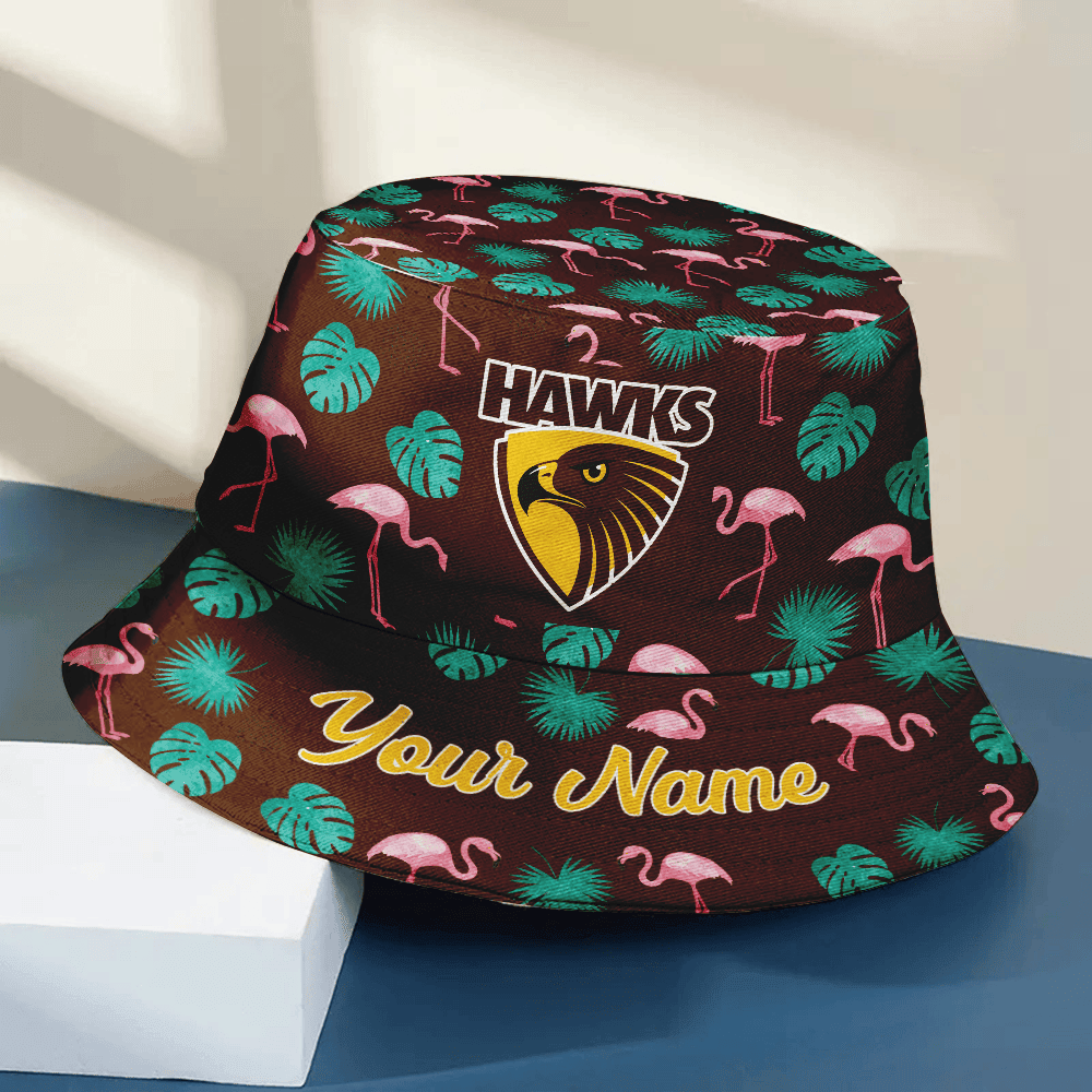 Afl Hawthorn Aloha Bucket Hat For Fans
