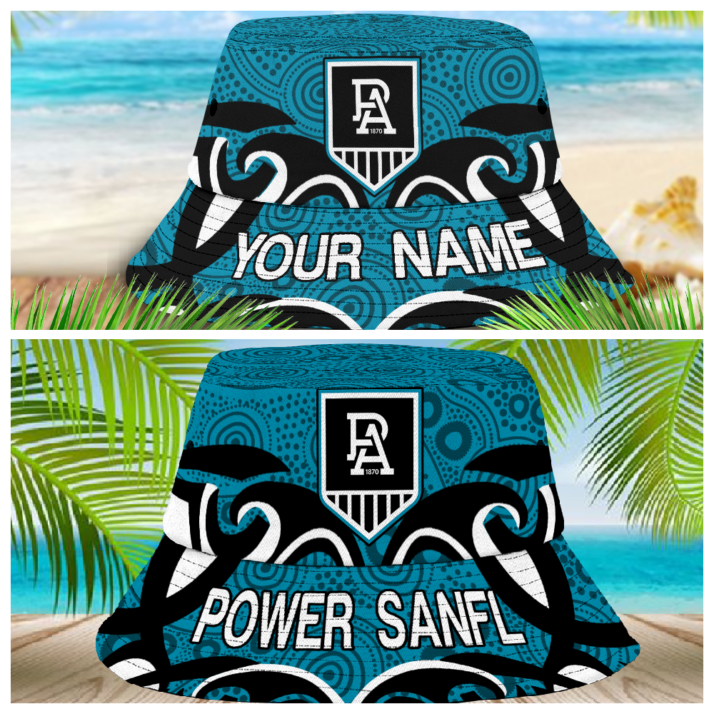 Afl Port Adelaide Bucket Hat For Lover, Boyfriend, Husband