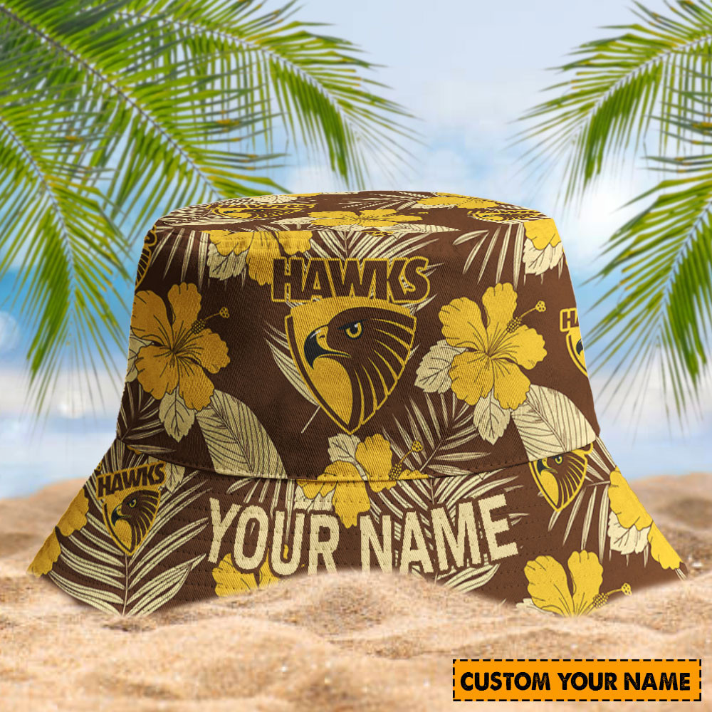 Afl Hawthorn Bucket Hat For Fan