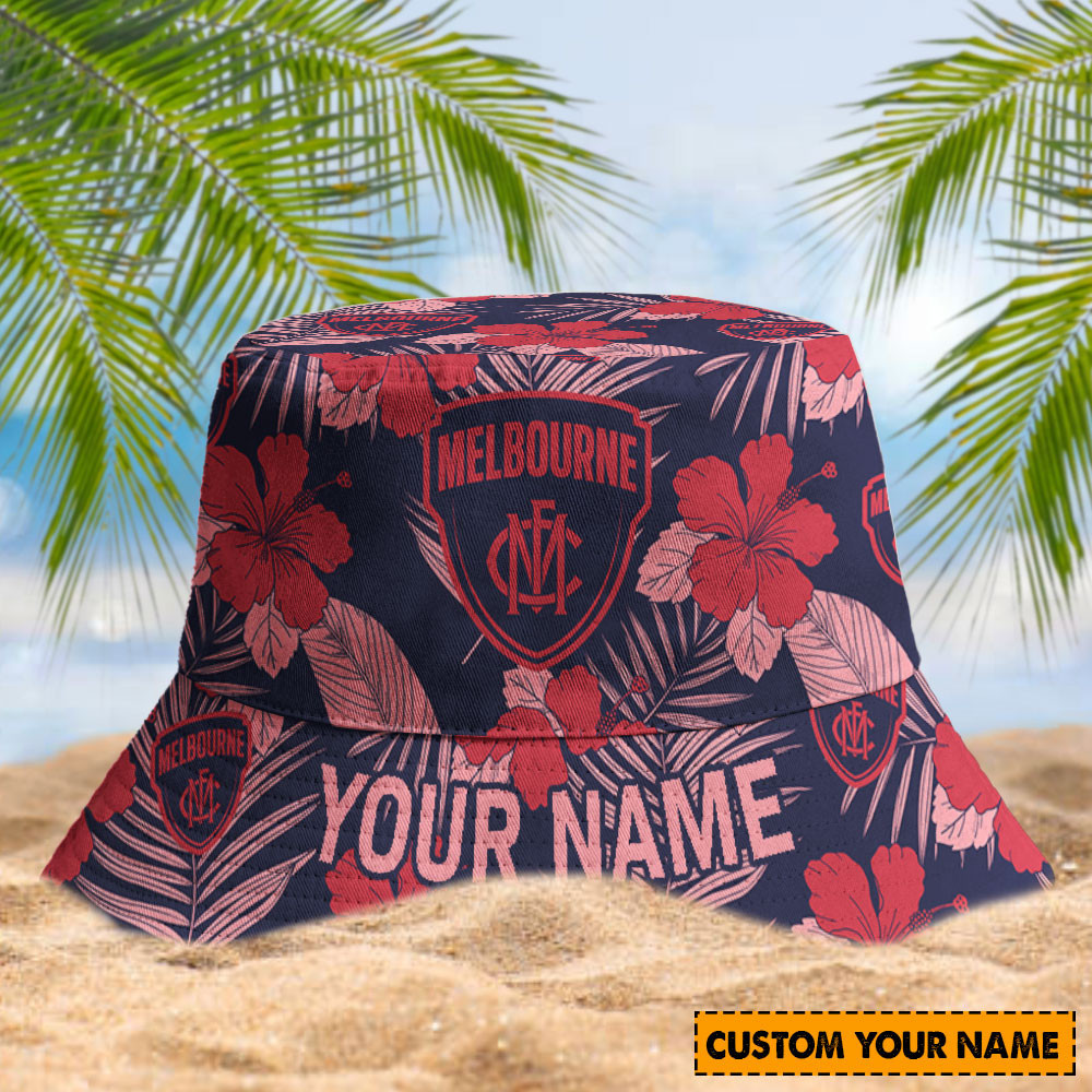 Afl Melbourne Bucket Hat For Fan