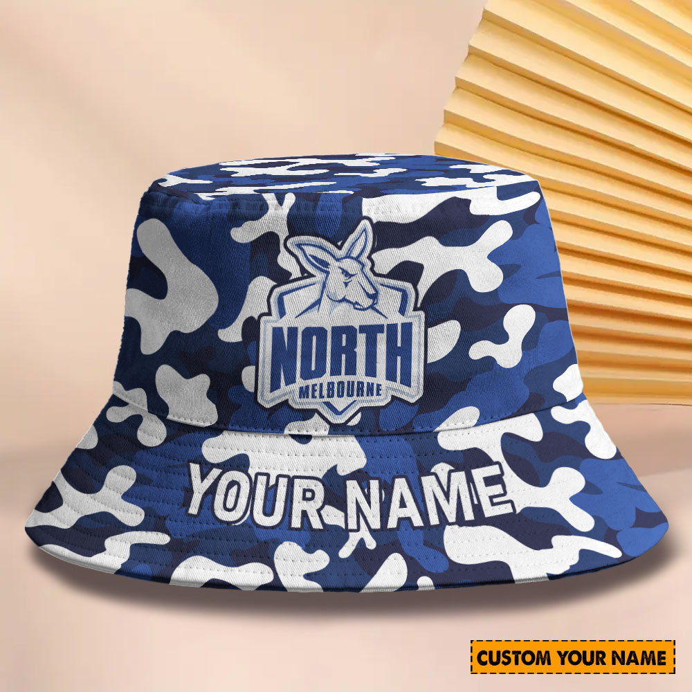 Afl New Personalized North Melbourne Bucket Hat For Fan