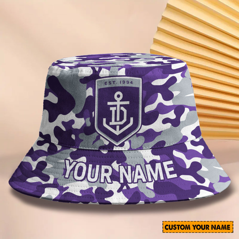 Afl New Personalized Fremantle Bucket Hat For Fan