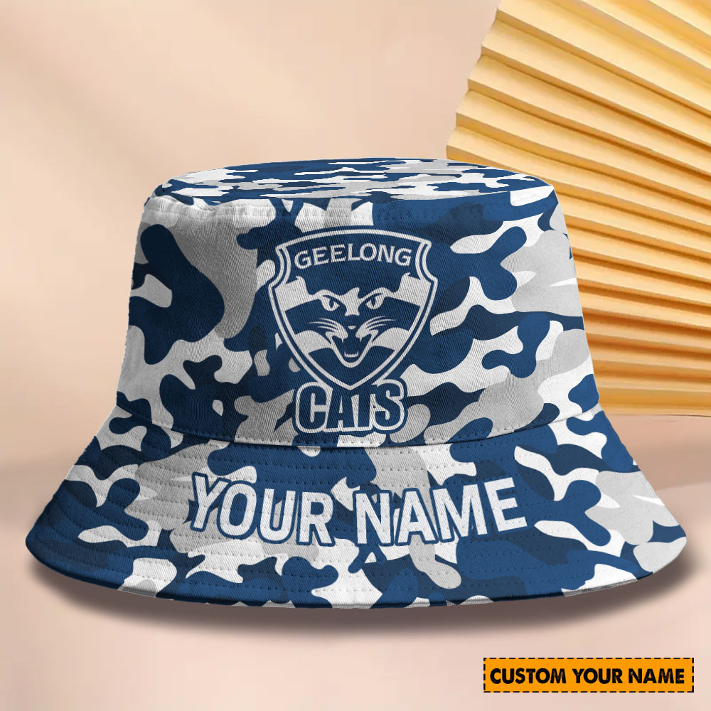 Afl New Personalized Geelong Cats Bucket Hat For Fan